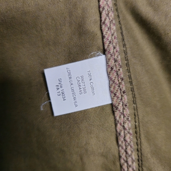 J. Crew Green Utility Jacket with Structured Silhouette - Picture 9 of 12